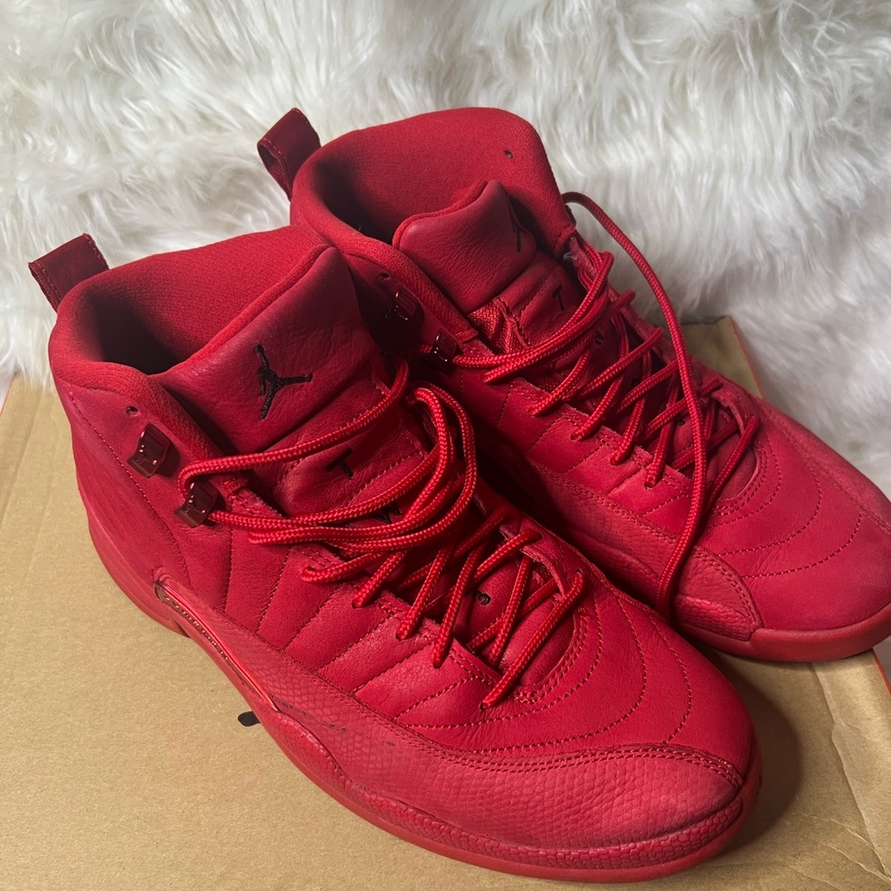 Jordan Red High-Top Sneakers